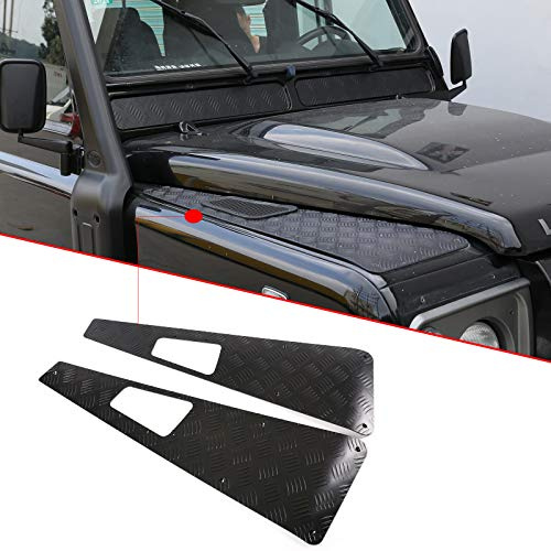 DIYUCAR Para LR Defender 110 130 2004-2018, panel de protección exterior de capó delantero de aleación para LR Defender 90, accesorios de automóvil