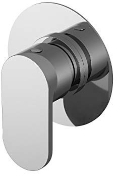 Nuie BINWD14 Binsey Modern Bathroom Round Concealed Diverter 2/3/4 Way with Lever Handle, 100mm, Chrome