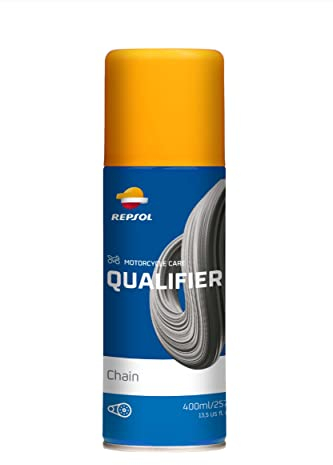 REPSOL lubricante en aerosol para cadena de moto QUALIFIER CHAIN 400ml