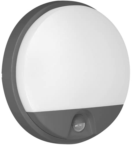 Advitit Agat Modern Aussenlampe mit Bewegungsmelder 4000K IP54 (800lm Grau)