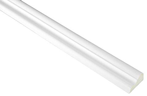 HEXIM Stuckleisten glatt PU Polyurethane Stuck Dekorbau für Wand und Decke | 10 Meter FH9115 24x14mm Restposten | Deckenverkleidung feuchtraum