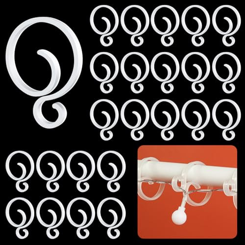 VERSAINSECT ter Clips Christmas Light Clips for Banister Holiday Garland Banister Clips Hanger Hooks for Stockings String Lights Indoor Outdoor Decorations Stair Railing Fence Deck (White, 16 PCS)