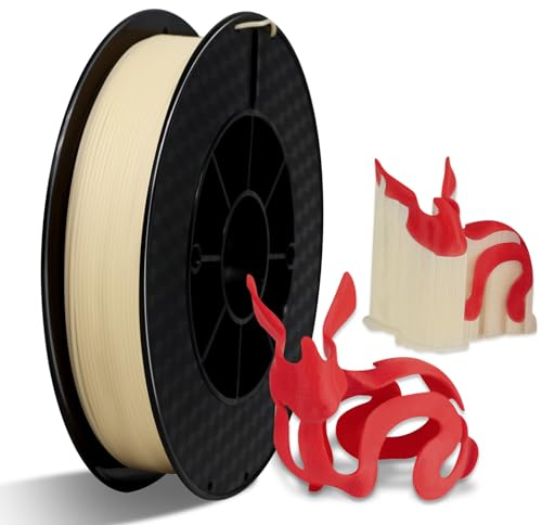 Filament Eono PVA Filament 1,75 mm 3D Drucker Filament Wasserlösliches PVA 500g (1,1 lbs) als Trägermaterial Verwendet, Cremeweiß Natürlich