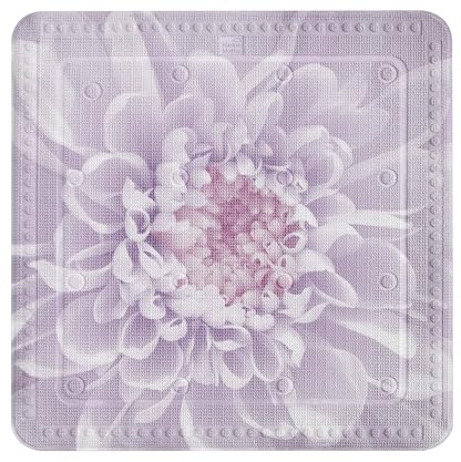 Kleine Wolke Duscheinlage Dahlia Lavendel 55 x 55 cm | Mit parktischer Aufhängeöse, maschinenwaschbar