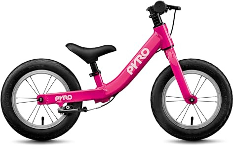 TechniBike PYRO BB Twelve - Laufrad (12 Zoll Balancebike für Kleinkinder ab 1,5 Jahren, Lenker & Sattel höhenverstellbar, Aluminium V-Bremsen)