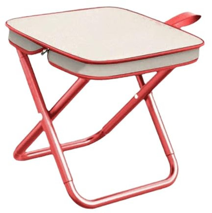 Fenteer Campinghocker, Sitz, zusammenklappbar, Kleiner Stuhl, Rahmen aus Kohlenstoffstahl, Rucksackhocker, Campinghocker, tragbarer Klapphocker für unterwegs