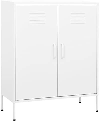 DYRJDJWIDHW armadio portascope,mobili,armadietto porta bombole gas esterno,Armadietto Bianco 80x35x101,5 cm in AcciaioAdatto a cucine, soggiorni e corridoi