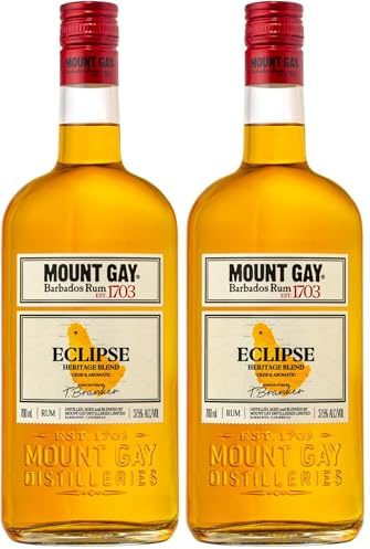 Mount Gay Eclipse Barbados Golden Rum, 70cl (Pack of 2)