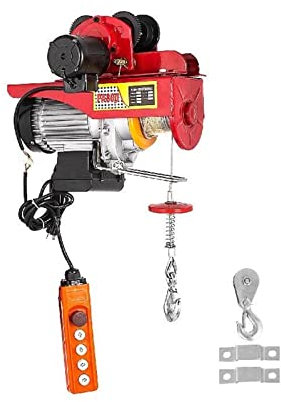 BDKSEXBF Palan électrique à câble métallique 800 kg 1300 W Palan électrique à Levier en Acier avec chaîne pour entrepôts d'usine