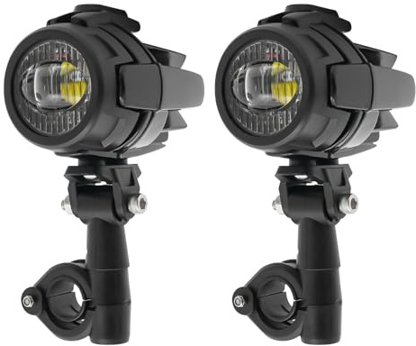 Motorrad Zusatzscheinwerfer 1*Paar LED Nebelscheinwerfer für Universal Motorrad BMW R1200GS F800GS F700GS F650FS ADV 2PCS