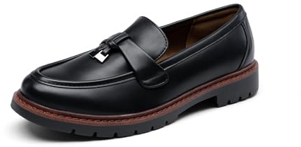 DREAM PAIRS Loafers for Women Slip On Comfortable Casual Fashion Flats Driving Shoes,Size 6.5,Black-Pu,DWUMLS2532