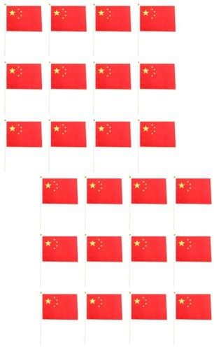 TOYANDONA 2 Ensembles Drapeaux Chinois À Main De Drapeaux Nationaux Polyester Pour Événements Et Décorations Intérieures Extérieures 50 Pièces * 2