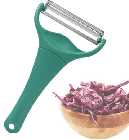 Kålskärare, grönkål strimlare kålskärare skalare rostfritt stål vegetable peeler, skalare för grönkål, kål, morötter, måste för restauranger