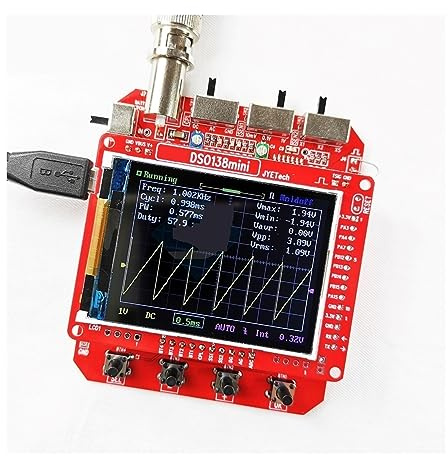 ZKLGS Oscilloscope Numérique Kit d'oscilloscope numérique DSO138mini Format de Poche 2.4 'sans boîtier Kit d'apprentissage électronique Bricolage Produit Fini