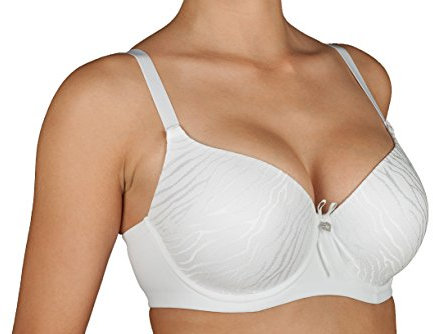 Selene Reggiseno Donna Imbottito con Coppa Morbida e Ferretto Coppa Art. Norma (3, Bianco)