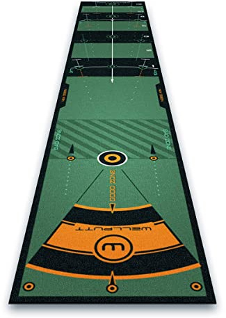WELLPUTT - Puttingmatte Golftraining - 3m grün