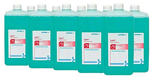 10x 1000 ml Eurofl. Schülke S&M® Waschlotion Reinigungslotion Flüssigseife Lotion Hand Haut, pflegend