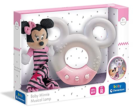 Clementoni-17396 - Minnie proyector - proyector, quitamiedos, luz Nocturna a Partir de 0 Meses