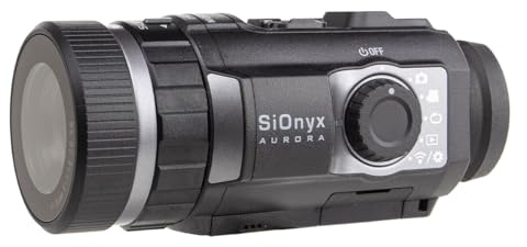 SiOnyx Aurora - Cámara Digital de visión Nocturna a Color Negro y Kits - Resistente y Resistente a los Impactos Aurora Black, WiFi, Soporte, Tarjeta MicroSD de 32 GB, Funda Protectora Impermeable y