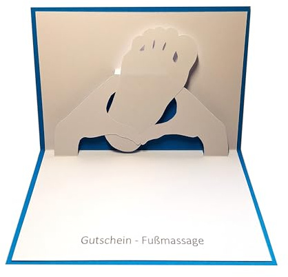 Gutschein - Fußmassage, Pop up Karte