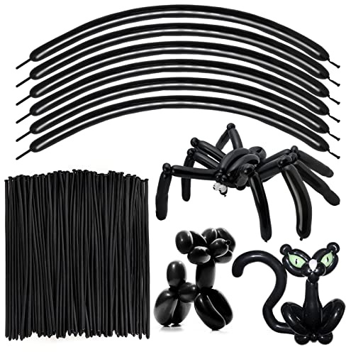 RUBFAC 260 Party Balloons - Black, 100pcs - Balloon Animals & Garland Animals Modeling