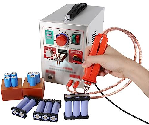 SACLMD Accumulo di Energia del Condensatore Saldatore a Punti Portatile,Saldatrice Puntatrice per Batterie,Mini apparecchiatura Portatile per la Saldatura a Punti