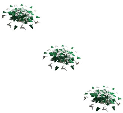 Abaodam 9packungen Pack Weihnachtskonfetti Aus Plastik Glänzende REH Und Baum-Pailletten Für Festliche Dekorationen Bei Weihnachtsfeiern Hochzeiten Und Mehr