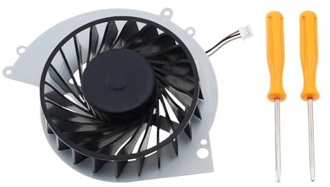 eMagTech Spielekonsolen-Lüfter Interner Kühler Kompatibel mit Playstation 4 Spielekonsole CUH-1200 CUH-1215A CUH-1215B CUH-12XX mit Werkzeug KSB0912HE-CK2M