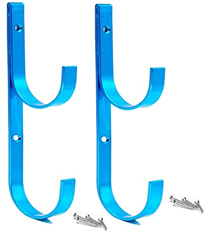 Breite Pool-Pfosten aus robustem Aluminium mit Schrauben, Haken, ideal für Pool, Teleskopstöcke, Skimmer, Netze, Bürsten, Staubsaugerschläuche