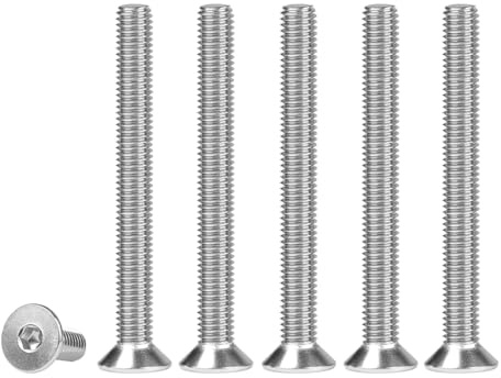 FOMGIIN Senkkopfschrauben Edelstahl M3x30mm, 50 Stück 304 Edelstahlschrauben Schrauben Senkkopf Din 7991 A2 V2A Innensechskant Senkschrauben, Senkschraube Vollgewinde Senkkopfschraube mit Metrischen
