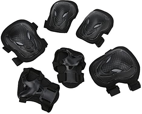 PerGar Rollschuh-Schutzausrüstungsset, Knieschützer und Ellenbogenschützer-Set für Erwachsene, Skate-Handgelenkschützer für Erwachsene, Verstellbare, Bequeme