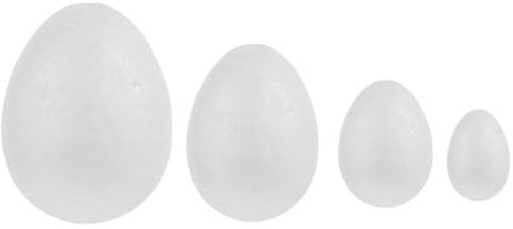 Tofficu 3 Sätze Eier Aus Styropor Dekorieren Weiße Ostern Lichtjahr Gefälschte Eier Kleinkinder Ostereier Ostereierfarbe Diy Ostereier Ostereierfolie Eierschaum Ball Stück * 3
