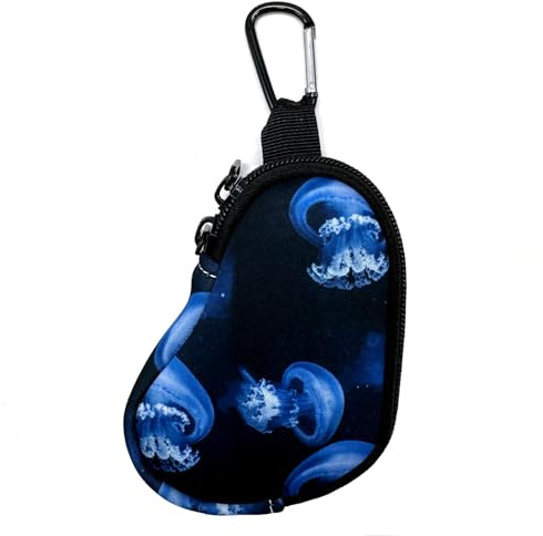 KOSTOO Inalatore per asma in neoprene, custodia protettiva portatile da viaggio, mini custodia per inalatore a forma di L, inalatore non incluso (medusa)