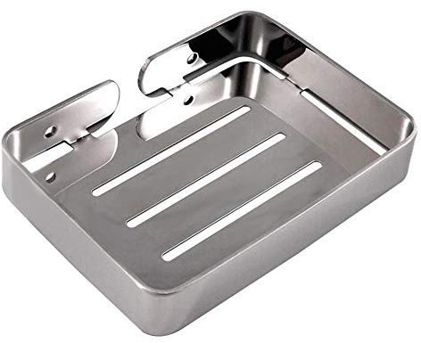 Seifenschale, Edelstahl, überlegene Entwässerung und Design, Wandschale für Badezimmer, Seifenschale aus Edelstahl