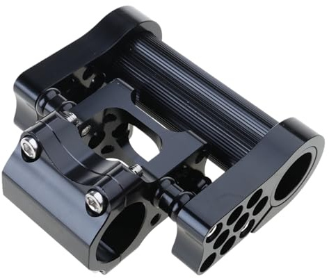 PEILINZE Aluminium-Legierung, zusammenklappbar, poröser Vorbau, verstellbare Fahrräder, Doppelschaft, Mountainbike-Lenkervorbau