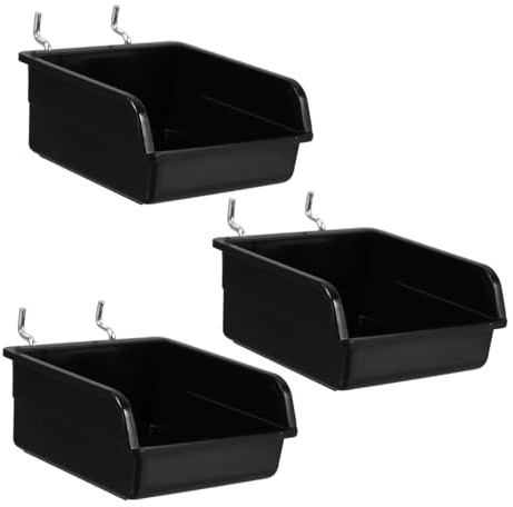 Vaguelly 3pièces Bacs De Rangement pour Panneaux Perforés Bacs à Outils pour Garage Et Bureau Conteneurs pour Petites Et Écrous