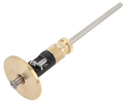 Irfora Wheel Marking Scriber for Woodworking, Aluminum Alloy Rolling Cutter Wood Scribe Tool, 0-12cm Marking Range with Stable Control, Wear-Resist (MG0 000 0057B European Style Line Marker- Rolling)