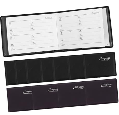 Veemoon 12 Stück Kleiner Adressbuch Telefon Notizbuch Taschenbuch Klein aus Langlebigem Papiermaterial mit Glatter Oberfläche für Geldbörse und Handtasche