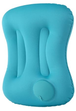 GALPADA Aufblasbares Campingkissen aus Polyester Atmungsaktiv und Unterstützt Kopf und Nacken Tragbares Reisekissen als Rücken oder Bettkissen für Outdoor und Reise