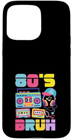 Vintage Retour aux années 80 Retro Boombox 80's Bruh Coque pour iPhone 15 Pro Max