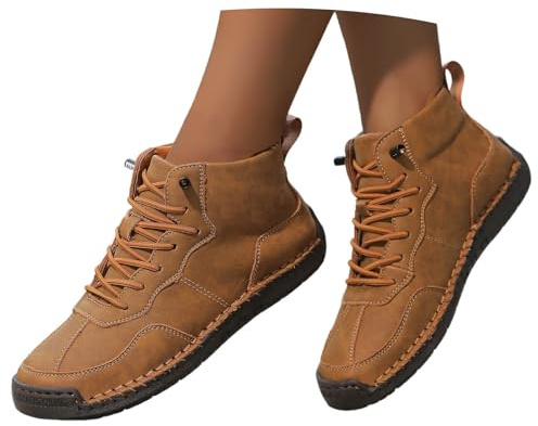 Generisch Sneakers da donna 2026 Tradizionali con lacci, tessuto a rete traspirante, eleganti scarpe sportive, scarpe casual, scarpe sportive Oktoberfest, scarpe da trekking, marrone, 41 EU