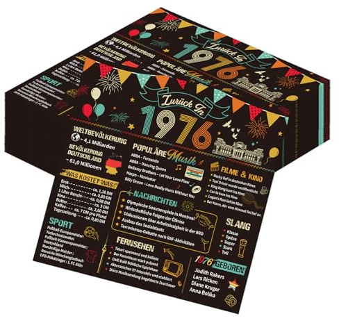 Afritee Servietten 50. Geburtstag Frau Mann, 50 Stück Deko 50. Geburtstag Vintage, Tischdeko Servietten Geburtstagsdeko Tischdekoration Partydekoration
