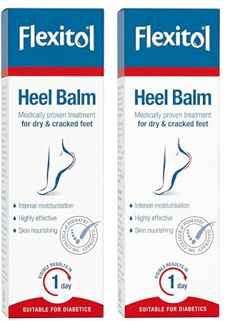 Katsy Style Pack of 2 Flexitol Heel Balm – Medically Proven Treatment for Dry & Cracked Feet, Intense Moisturisation, Highly Effective, Skin Nourishing, Visible Results in 1 Day