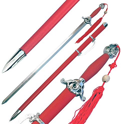 Ace Martial Arts Master Chinese Tai Chi Practice Sword Good Balanced (Red)
