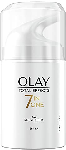 Olay Total Effects 7-in-1 Tagescreme (50 g) mit Vitamin E, B3 und B5, Feuchtigkeitscreme für Frauen, Gesichtscreme Damen, Pflege & Schutz für trockene Haut mit LSF 15
