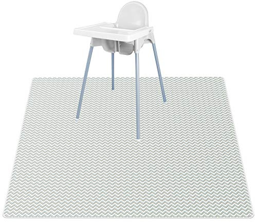 Vicloon BabyChair Cushion & Mat, 135 x 135 cm High Chair Splat Protection, Waterproof Picnic Tablecloths