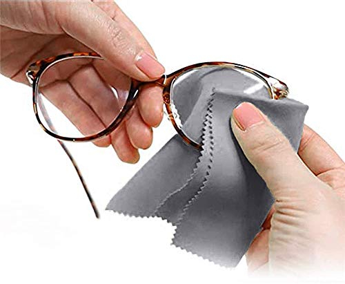 Youning Antibeschlag-Tuch Antibeschlagtuch brillen Antibeschlag Microfaser Brillenputztuch für Brillen Schützt vor beschlagen Brillengläsern Bis zu 500 Mal Wiederverwendbar (10pcs)