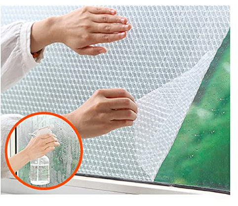 LIJINBO Thermo Cover Fenster-Isolierfolie,Fenster Isolationsfilm 4mm Doppelschicht Blase Film Winter Halten Sie Warme Kalte Widerstand Keine Bohrinstallation (Color : Clear, Size : 2.5x3m)
