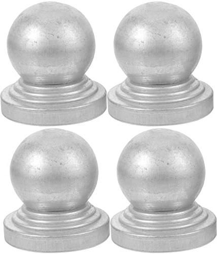 UKCOCO 4pcs fence post cap replacement fence post finials metal fence post caps fence post accessory decorative fence post caps fence topper fence post tops iron the fence top hat
