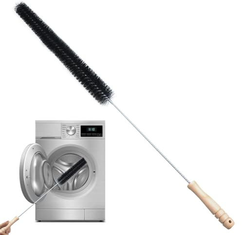 Dryer Pipe Brush - Radiator Cleaning Brush - Portable and Reusable Long Refrigerator Coil Brush Lint Remover for Radiators, Air Conditioners